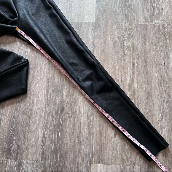 Commando‎ black faux leather suede leggings super high rise tummy control size S - Picture 3 of 7